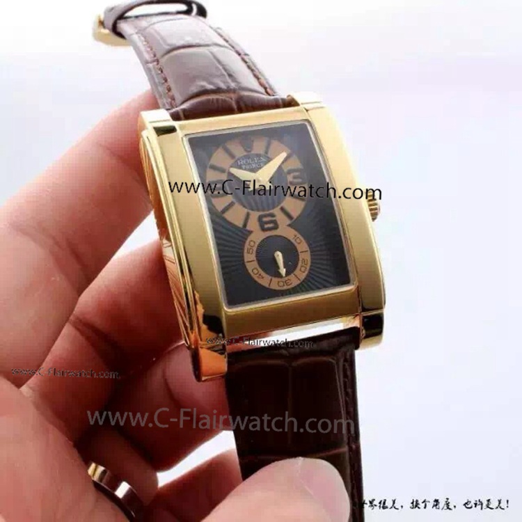 Nice Quality Rolex Rolex Geneve Cellini Black Dial Watch 28mm